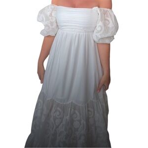 Abercrombie & Fitch Strapless White Dress